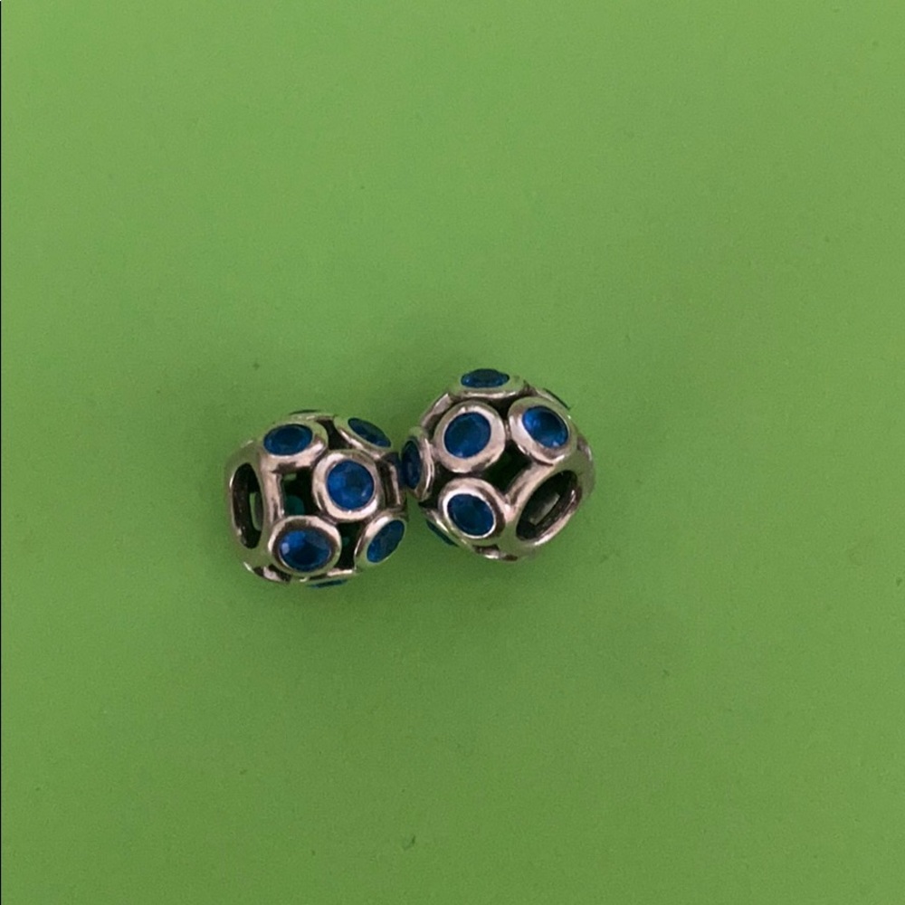 Authentic aqua blue pandora charm